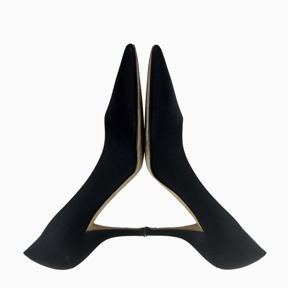 Anne Klein New York Preppy Sexy Professional Women 9.5M Black Pointed Toe Heels - Picture 7 of 16